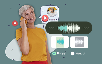 Sentiment Annotation Icon for Audio Annotation Services and Emotion Detection in Speech Data.